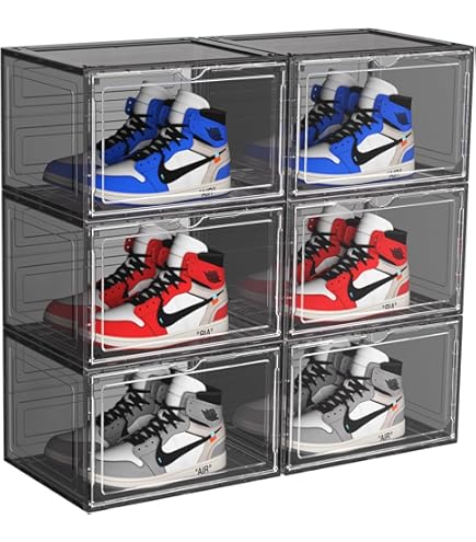 Amazon｜スニーカー収納 フィギュア収納 シューズボックス 横型